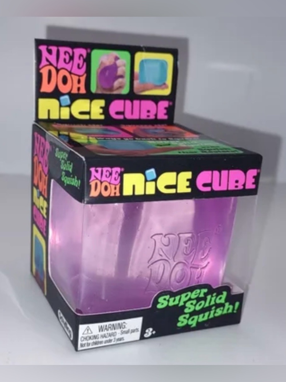 NeeDoh Super Solid Squish - Nice cube purple. Stress Relief Toy. TikTok viral - Picture 3 of 7
